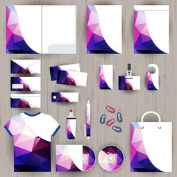 時尚唯美企業公司辦公用品VI模板設計 高效賦能品牌美學與專業形象